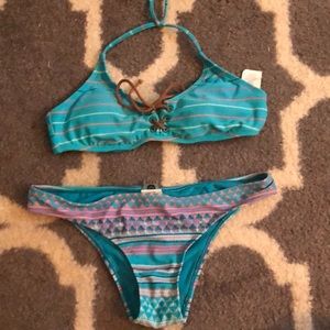 Gorgeous Blue Roxy Bikini